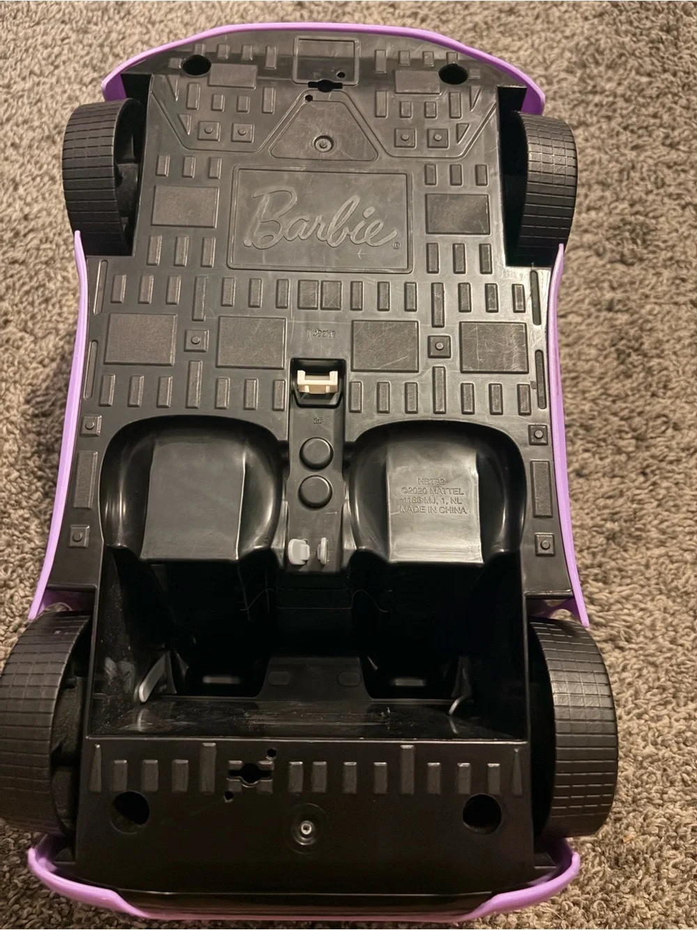 Barbie Dream Car Convertible Purple 2-Seater Vehicle Mattel HBT92 2020 EUC